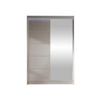 SCHWEBETÜRENSCHRANK Lino III mit RGB LED Beleuchtung - Kaschmir, Holzwerkstoff/Metall (120/200/58cm) - MIRJAN24