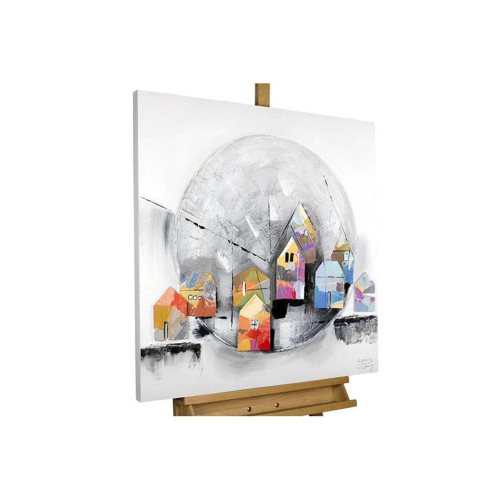 KUNSTLOFT OLEJOMALBA 80/80 cm, Město a architektura