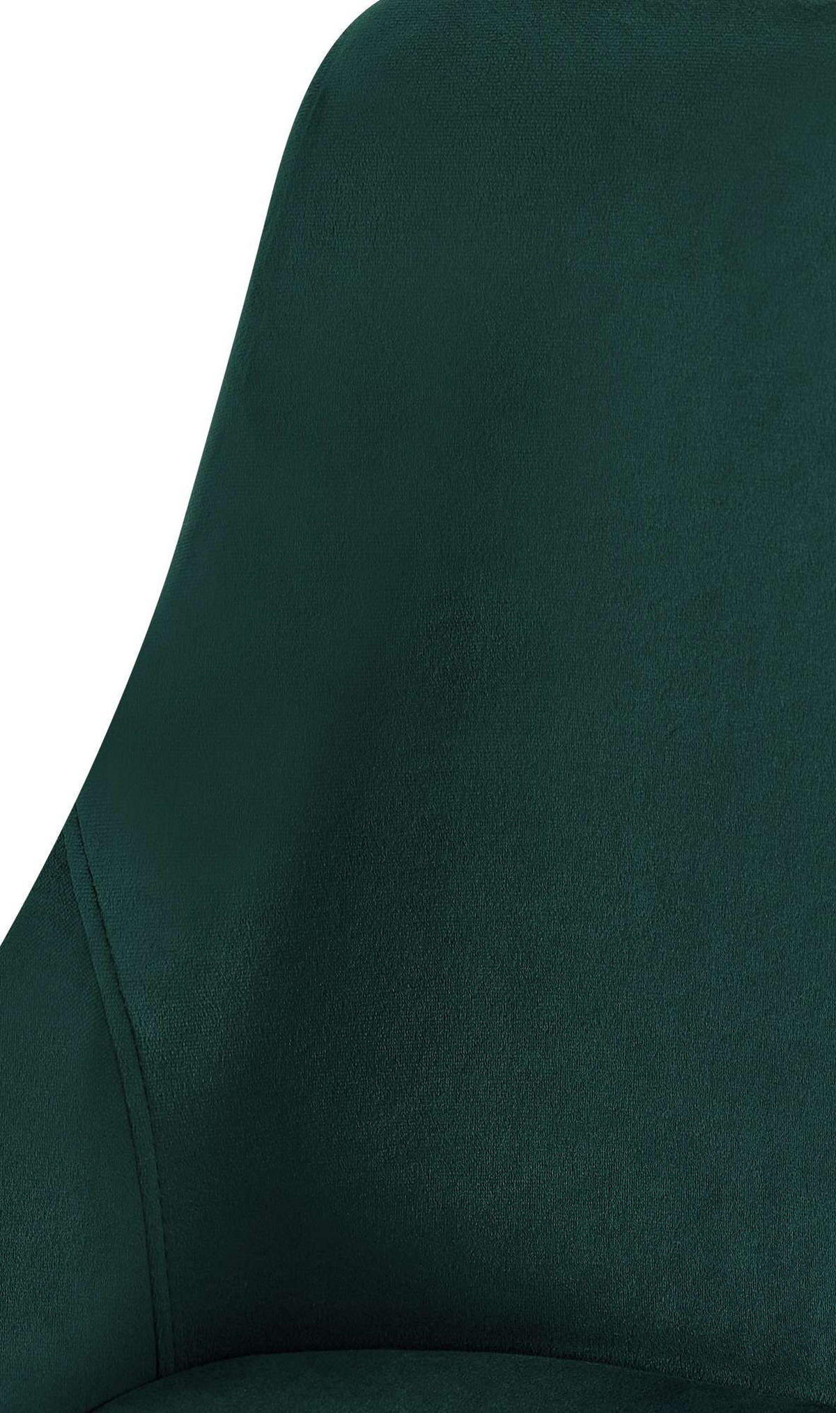 STUHL Samt Grün - Goldfarben/Grün, Textil (50/86/53cm) - CLP