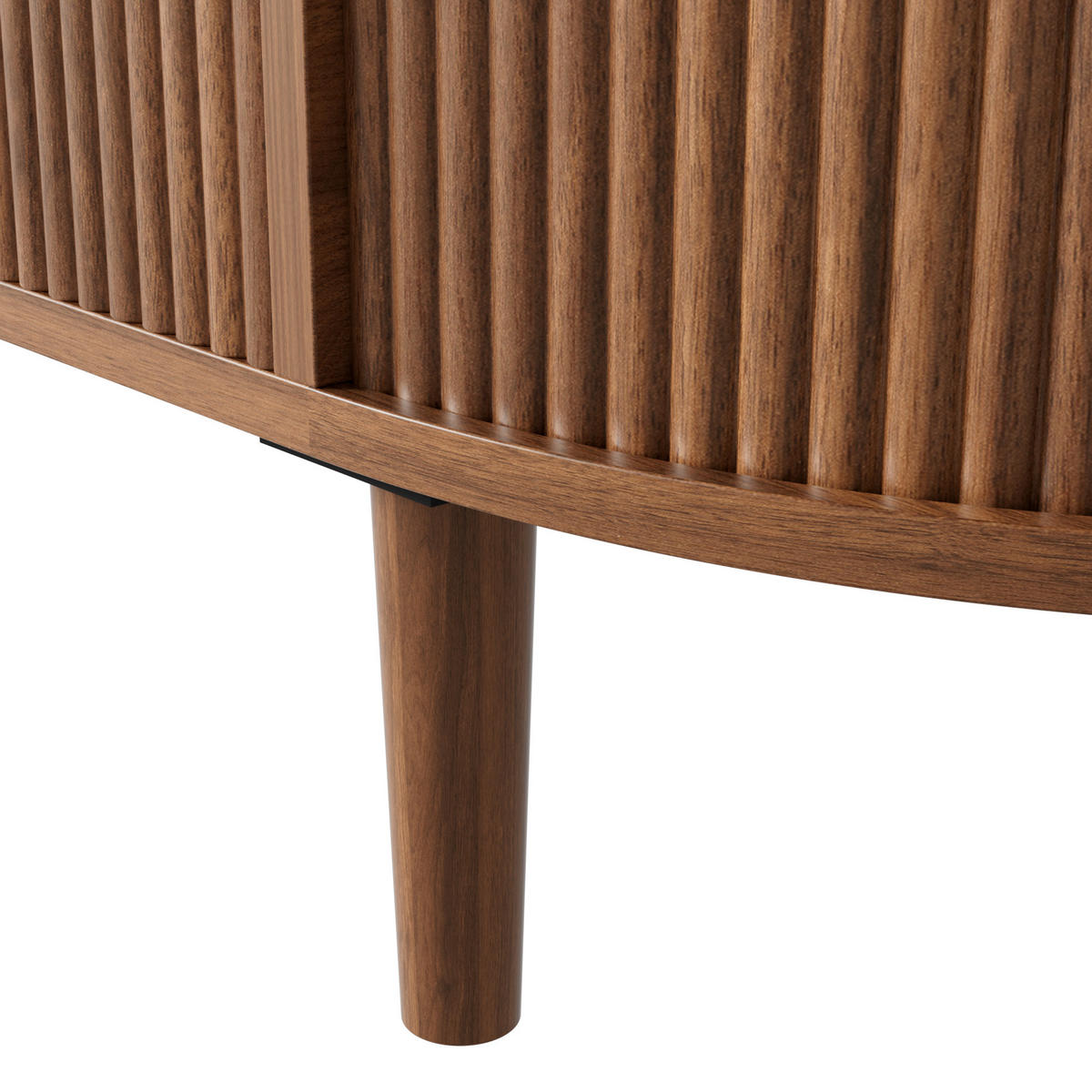 KONFERENČNÍ STŮL v dekoru dřeva, oválný s nastavitelnou výškou a úložným prostorem, 100×48×54,5 cm - tmavě hnědá, kompozitní dřevo (48/100/54.5cm) - STILVORA