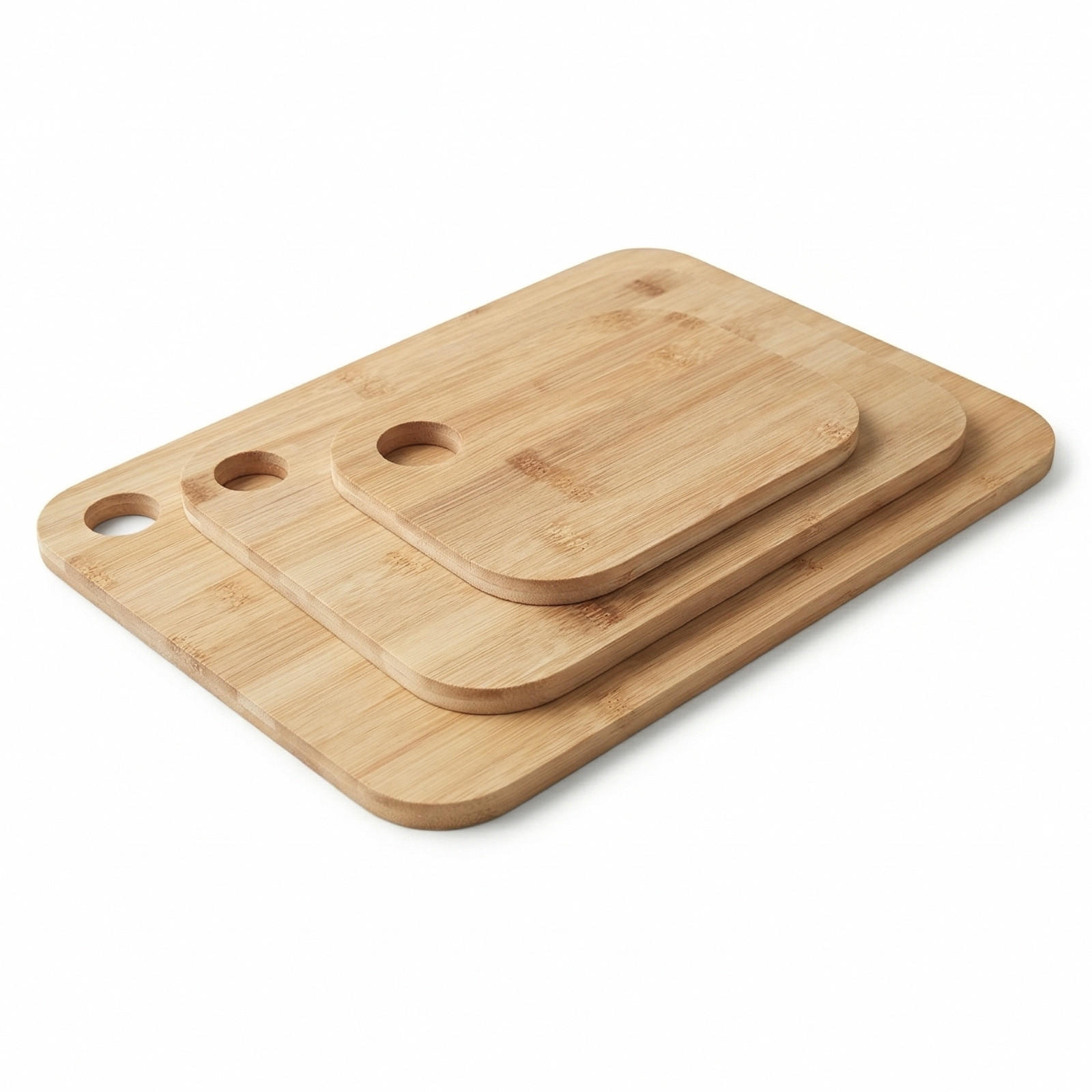 SCHNEIDEBRETT-SET Tris Bambus 3er-Set - Beige, Naturmaterialien (29/38cm) - AROMELIO