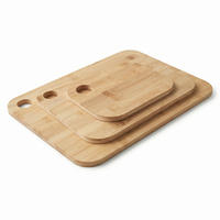 SCHNEIDEBRETT-SET Tris Bambus 3er-Set - Beige, Naturmaterialien (29/38cm) - AROMELIO