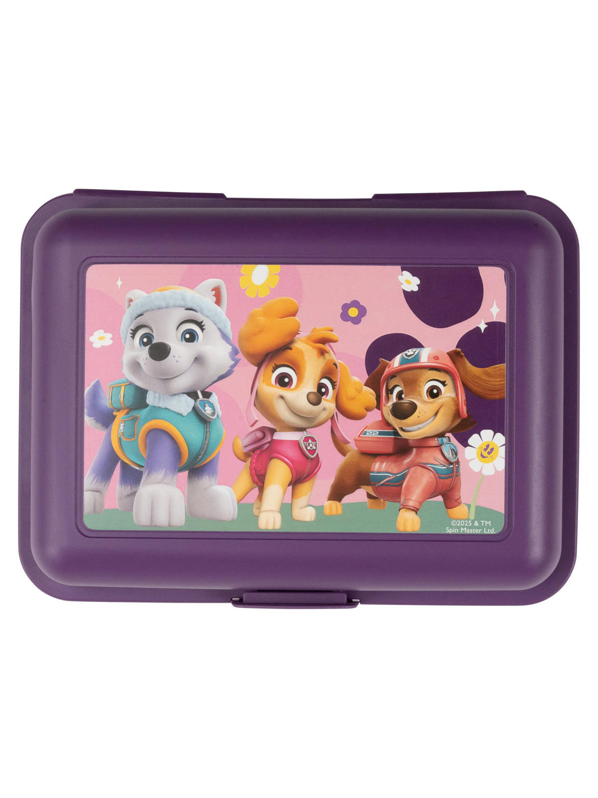 BROTDOSE Paw Patrol Skye, Everest und Zuma Lila 17,5 x 12,8 x 6,9 cm - Lila, Kunststoff (17.5/6.9/12.8cm) - Paw Patrol