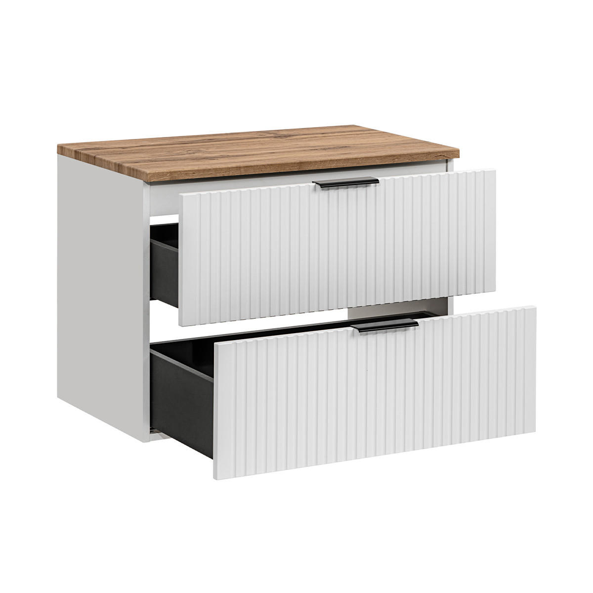 WASCHTISCHUNTERSCHRANK 80.6cm Adriel Weiß - Weiß, Holzwerkstoff (80.6/59/46cm) - Petits-meubles