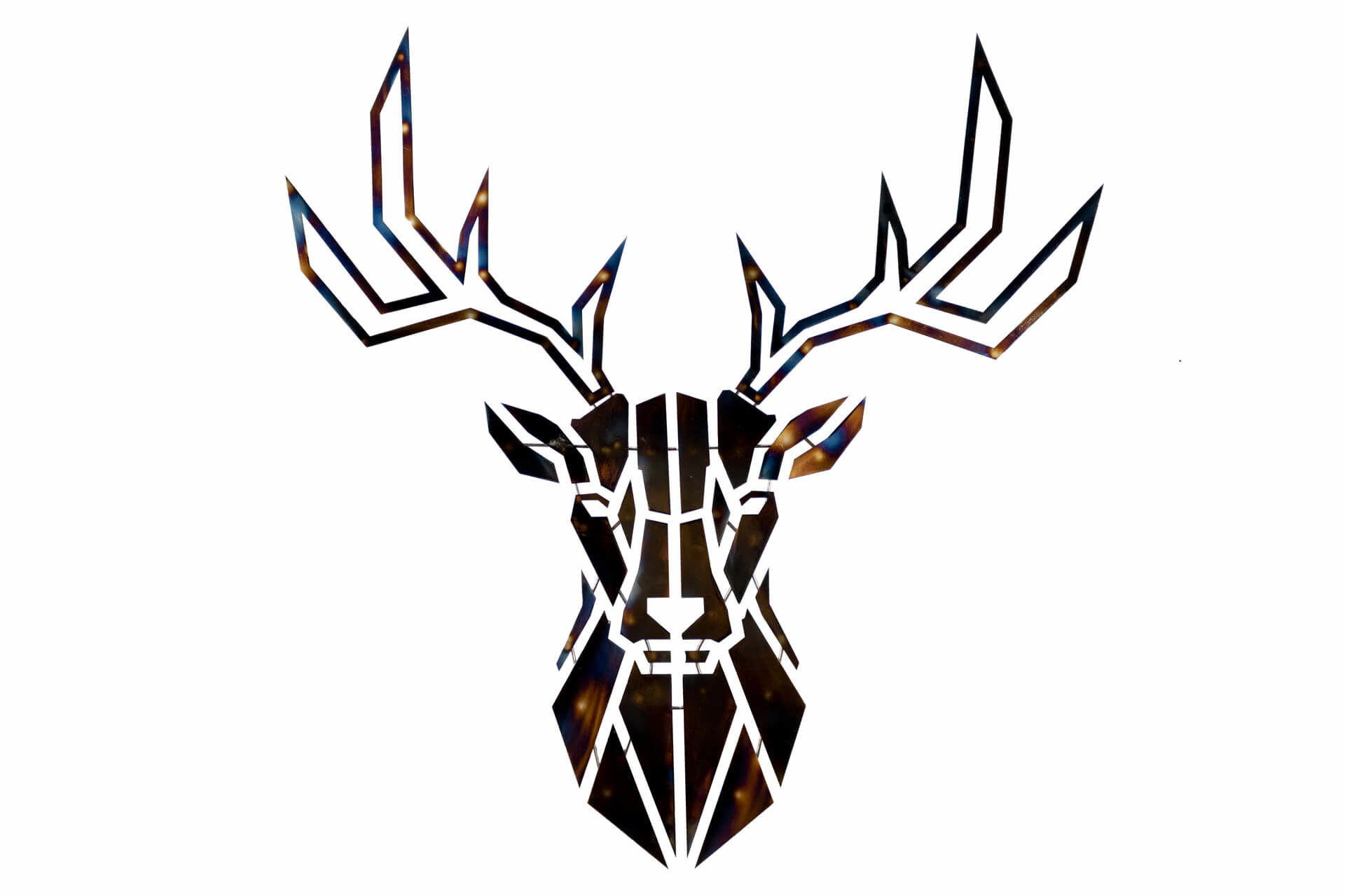 WANDDEKO Braun 80/77 cm - Braun, Metall (2.21/77/3cm) - KUNSTLOFT