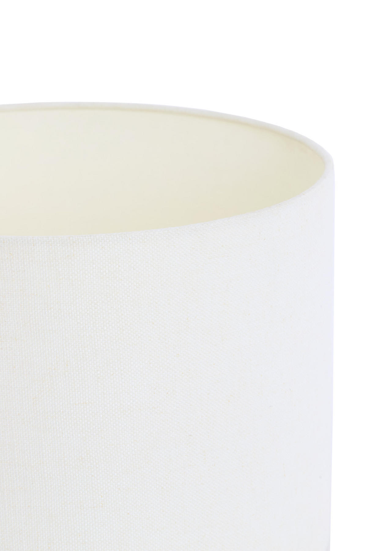 LAMPENSCHIRM Livigno Weiß Ø35/30 cm - Weiß, Textil (35/35/30cm) - Light & Living