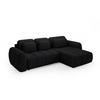 ECKSOFA Caria Mit Schlaffunktion - Schwarz, Holzwerkstoff/Textil (304/190cm) - Fun Möbel