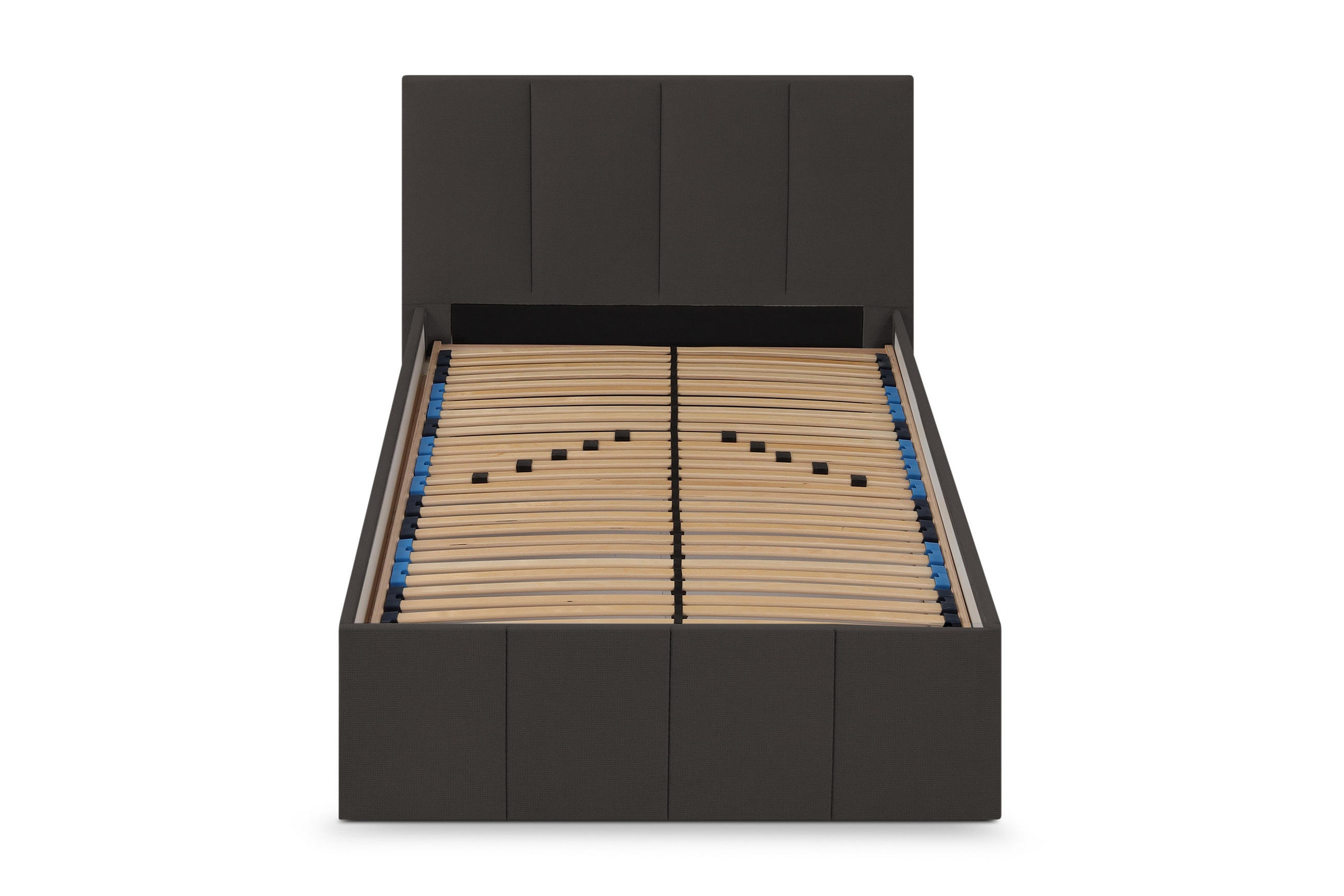 POLSTERBETT Dalas Anthrazit 100 x 200 x 40 cm Stauraum Mit hochwertiger Matratze H2 (bis 100 kg) und Lattenrost - Anthrazit, Holz (100/200cm) - Halmon Schlafkomfort Betten 