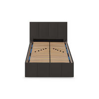 POLSTERBETT Dalas Anthrazit 100 x 200 x 40 cm Stauraum Mit hochwertiger Matratze H2 (bis 100 kg) und Lattenrost - Anthrazit, Holz (100/200cm) - Halmon Schlafkomfort Betten 