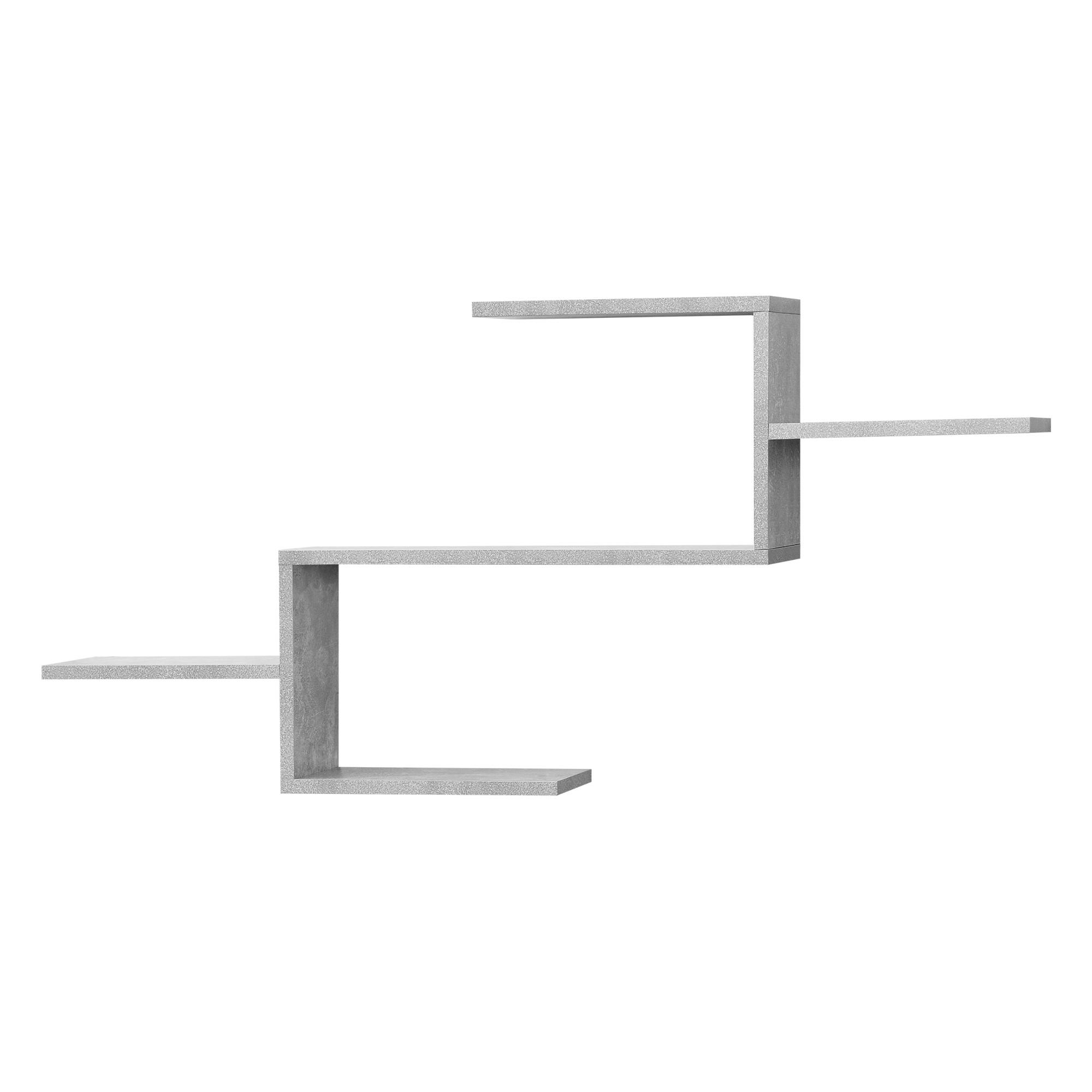 WANDREGAL Flekkefjord - Grau, Holzwerkstoff (104/49.5/14.5cm) - [en.casa]