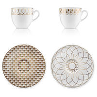 ESPRESSOTASSE First Gold 2er Set, Porzellan, Gold, 100 ml - Goldfarben, Keramik (0.1L) - Goebel