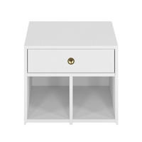 SCHRANK Mirage, mit goldenem Griff, Weiß - Weiß, Holzwerkstoff (54.1/40/46.2cm) - Dancan