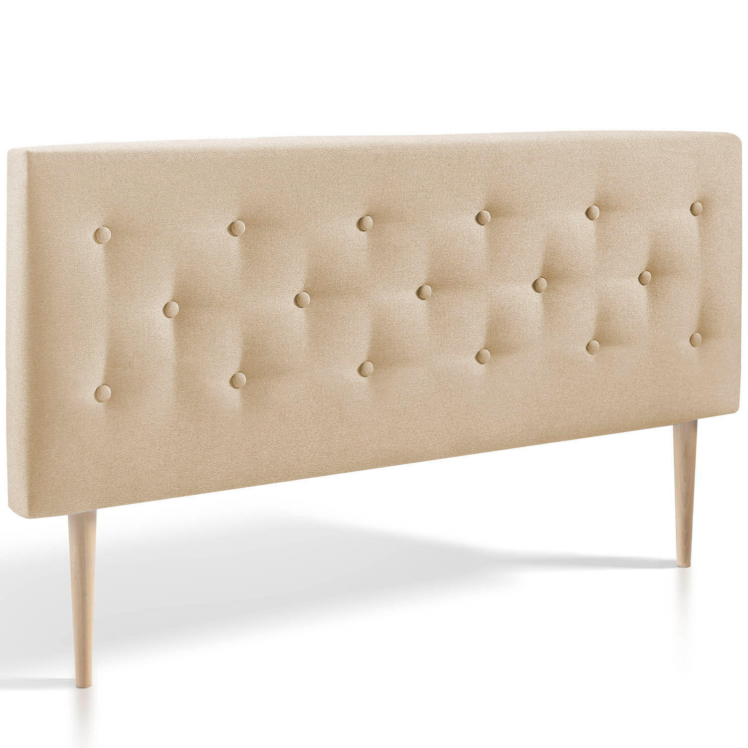 KOPFTEIL 140x100 cm Oslo beige - Beige, Textil (8/100/140cm) - VS Venta-stock