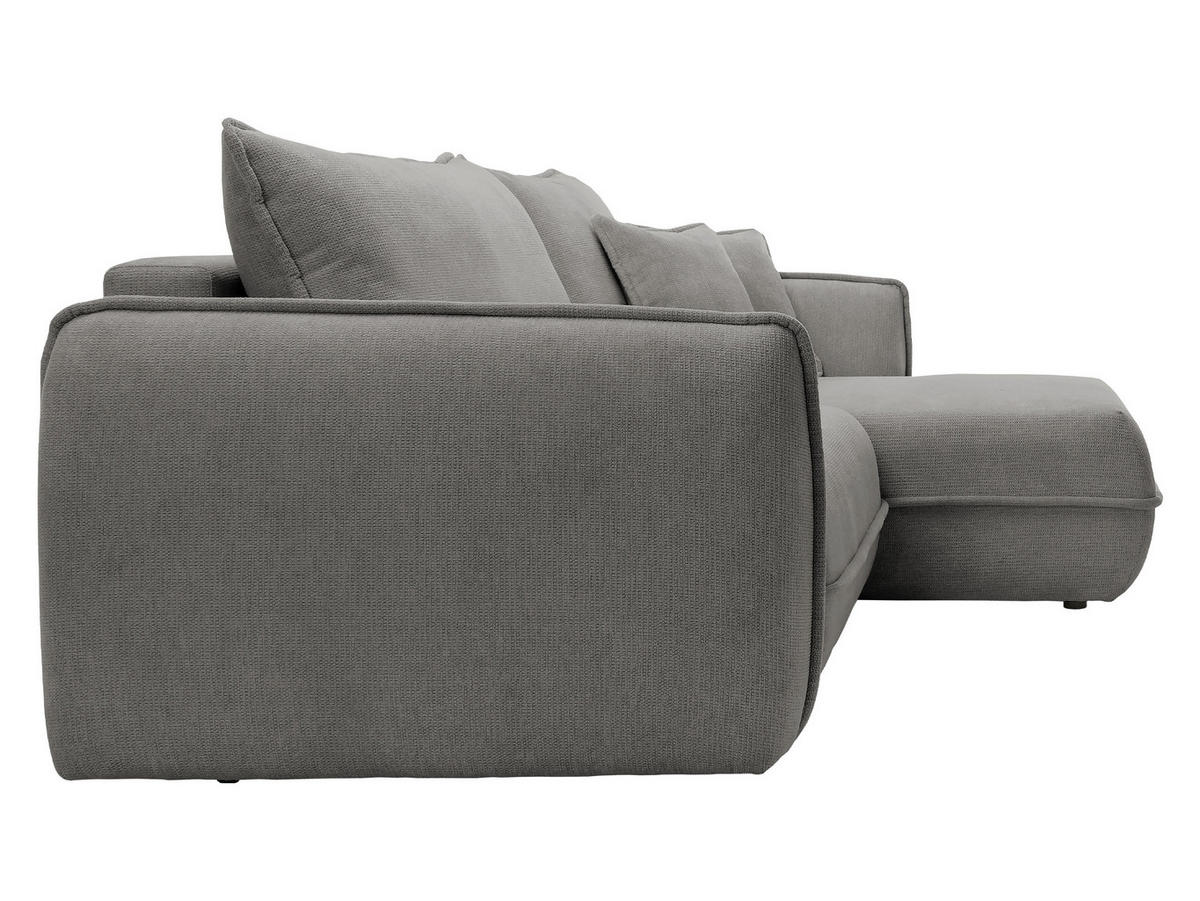 ECKSOFA Moho, Seite: Rechts - Schwarz/Grau, Holz/Kunststoff (254/162cm) - MIRJAN24