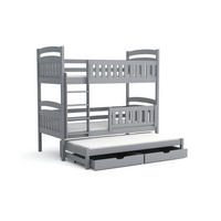ETAGENBETT MIA Aschgrau 90/200 - Grau, Holz - Deine Möbel 24