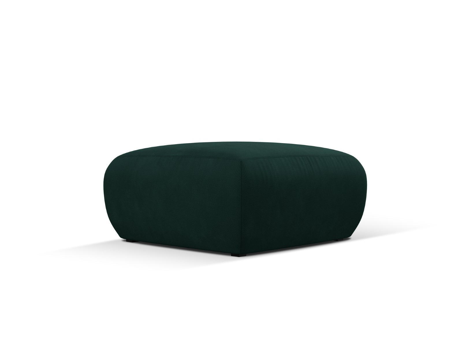 POUF Molino aus strukturiertem Stoff flaschengrün - Dunkelgrün, Textil (75/36/75cm) - Micadoni