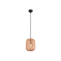 LED-HÄNGELEUCHTE mit Lampenschirm aus Sisal Ø25cm - Naturfarben, Naturmaterialien/Metall (25/25/150cm) - meineWunschleuchte