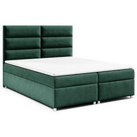 BOXBETT mit Bettkasten Trinity K-4 Bonellfederkern - Grün, Holz/Holzwerkstoff (140/200cm) - Best For Home