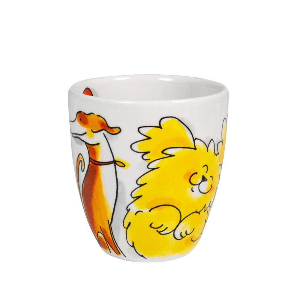 MINI-BECHER Hund in Bunt - 200 ml - Multicolor, Keramik (0.2L) - Blond Amsterdam