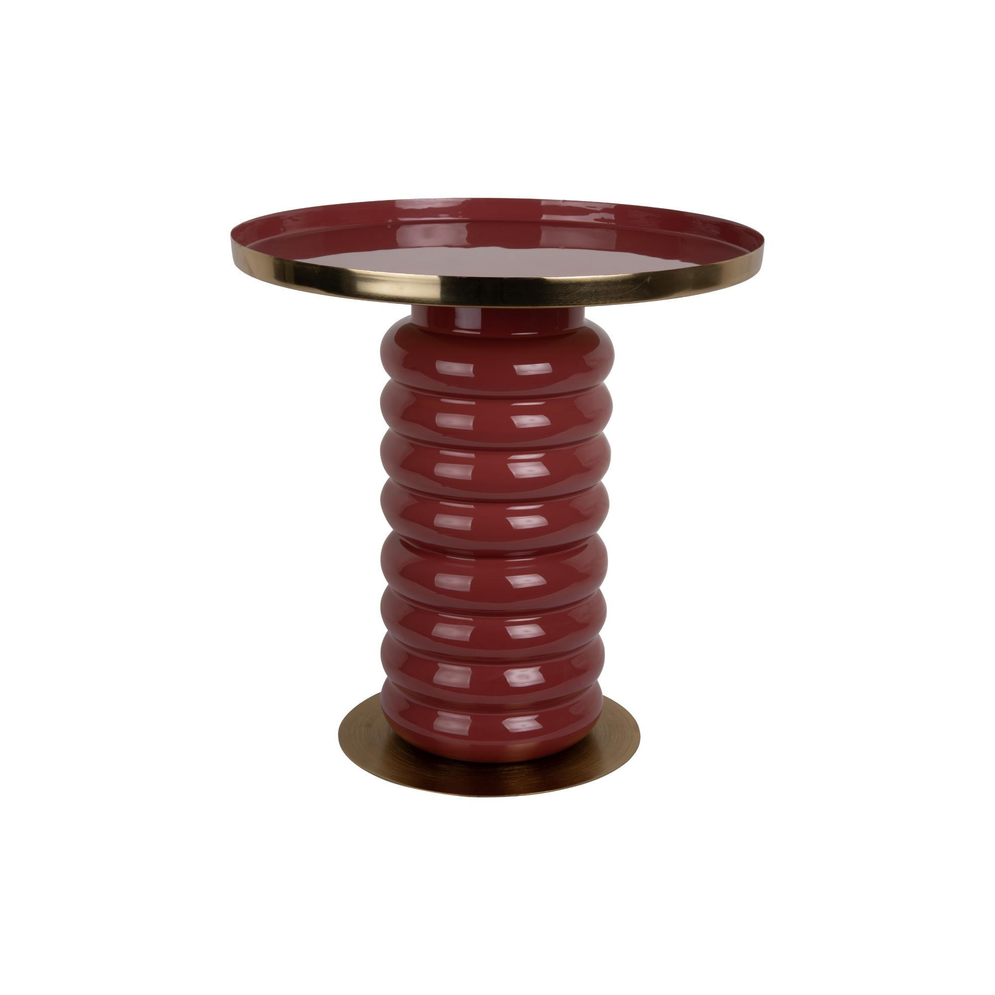 BEISTELLTISCH Ruby Rot 38/38/41 cm - Rot, Metall (38/38/41cm) - Leitmotiv