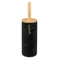 WC-BÜRSTE Lea, Polyresin, Kunststoff, Schwarz - Schwarz, Kunststoff (10.2/37.8/10.2cm) - 5five Simply Smart