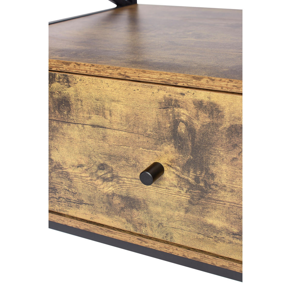 TV-LOWBOARD - Braun, Holzwerkstoff/Metall (120/50/40cm) - Relaxdays