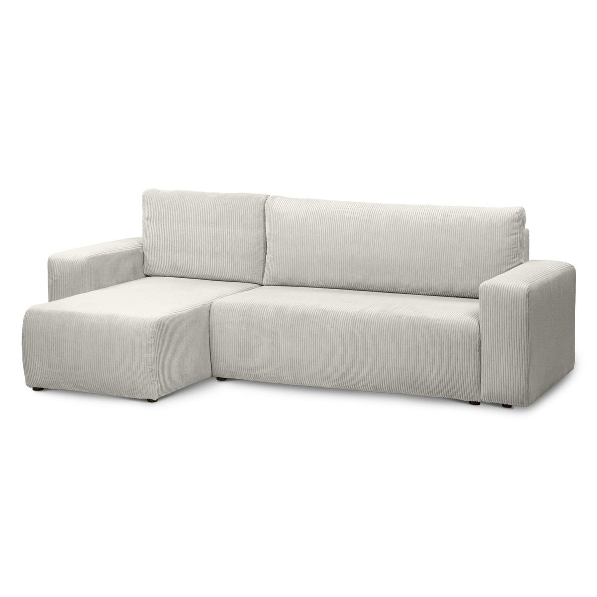 ECKSOFA Kingi Creme - Creme, Textil (244/83/142cm) - Pillovely