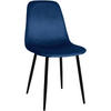 ESSZIMMERSTUHL MOVI Blau Samt Metall 88x44x51 cm - Blau, Metall (44/88/51cm) - DELUKE