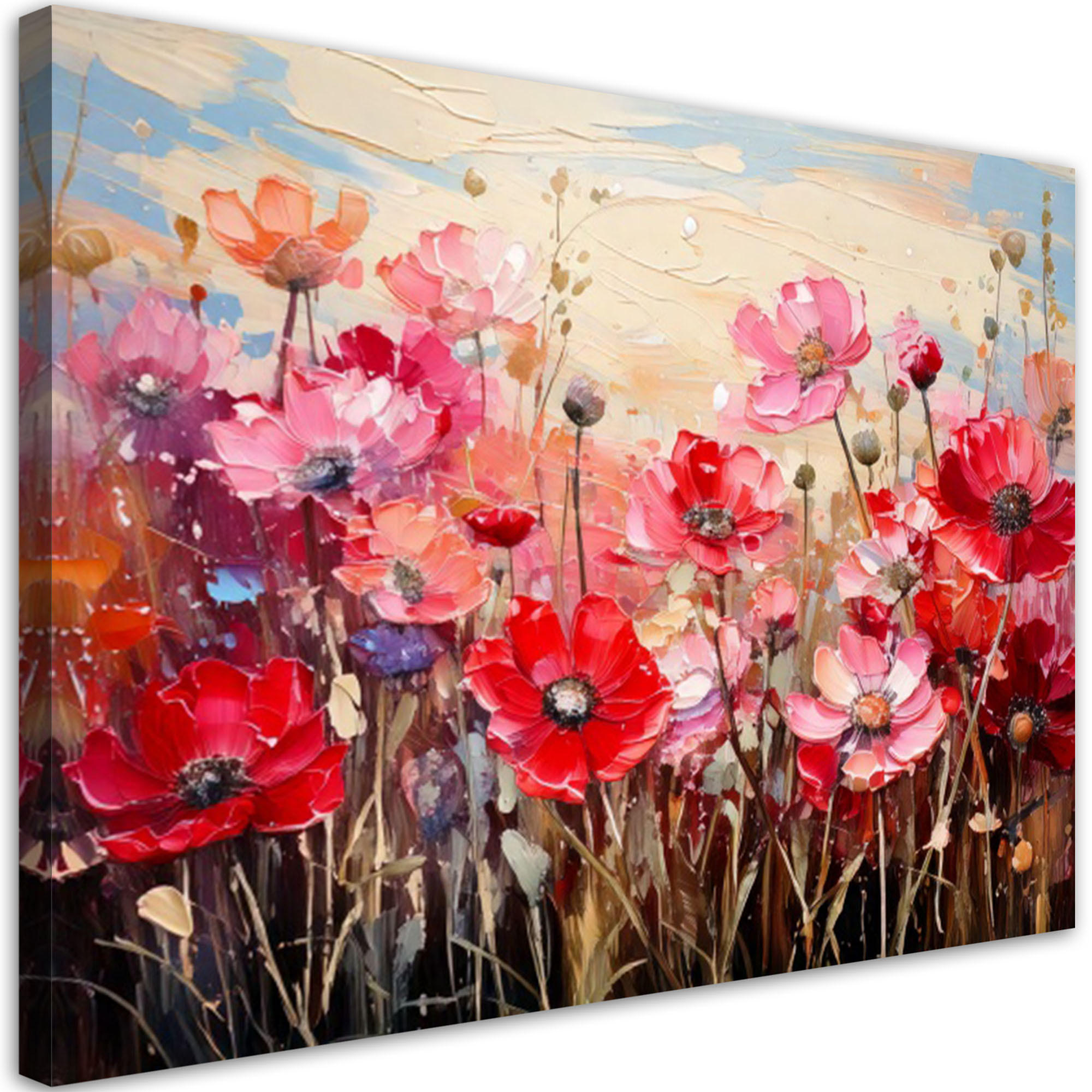 Feeby Leinwandbild Rosa 120x80 cm