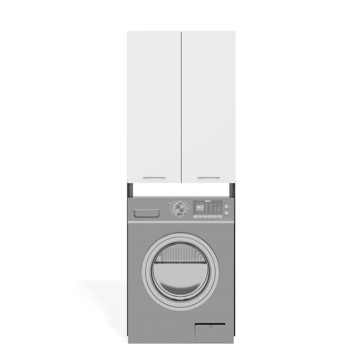 WASCHMASCHINENUMBAUSCHRANK Anthrazit, Weiß 64/180/30 - Anthrazit/Weiß, Holzwerkstoff (64/180/30cm) - RAUMHIRSCH FURNITURE