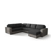 WOHNLANDSCHAFT Prado rechts mit Schlaffunktion und Bettzeugcontainer - Beige/Grau, Textil (314/88/210cm) - SIMKAM Furniture