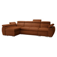 ECKSOFA Boston LCP, Seite: Links LCP+2R+1P(65) - Silberfarben/Bronzefarben, Holz/Textil (320/170cm) - MIRJAN24