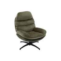 DREHSESSEL - Stoff - Grün - LIZUTA - Grün, Textil (93/99/78cm) - Vente-Unique