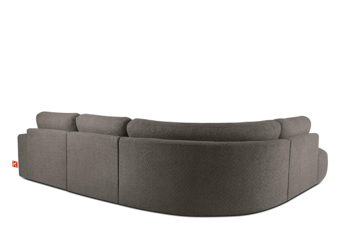 ECKSOFA LINKS ZUCCO, Dunkelbraun - Dunkelbraun, Holz/Holzwerkstoff (304/293cm) - KONSIMO®
