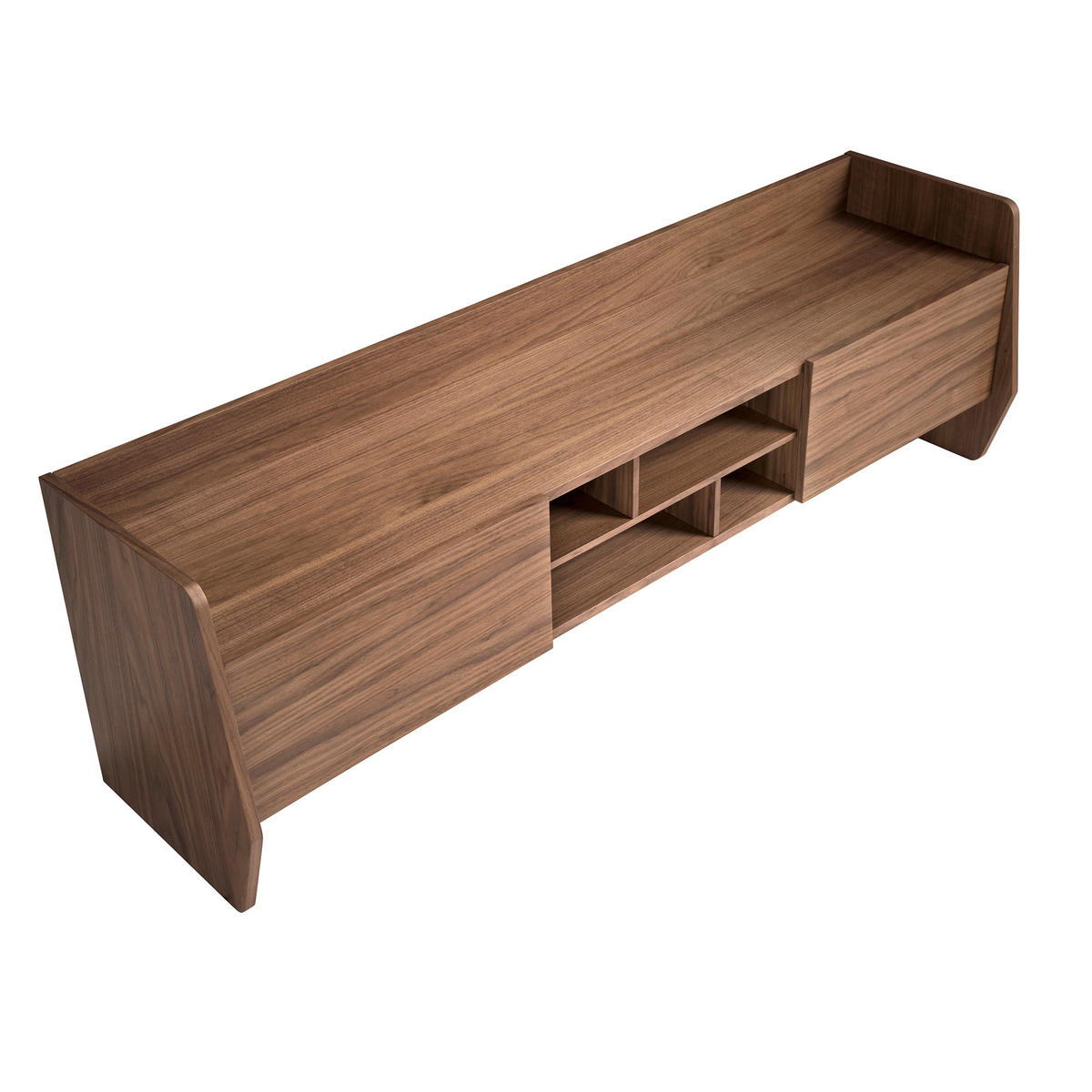 TV-ELEMENT Rechteckig Walnuss 180/45/56 - Walnussfarben, Holz (180/56/45cm) - ANGEL CERDA