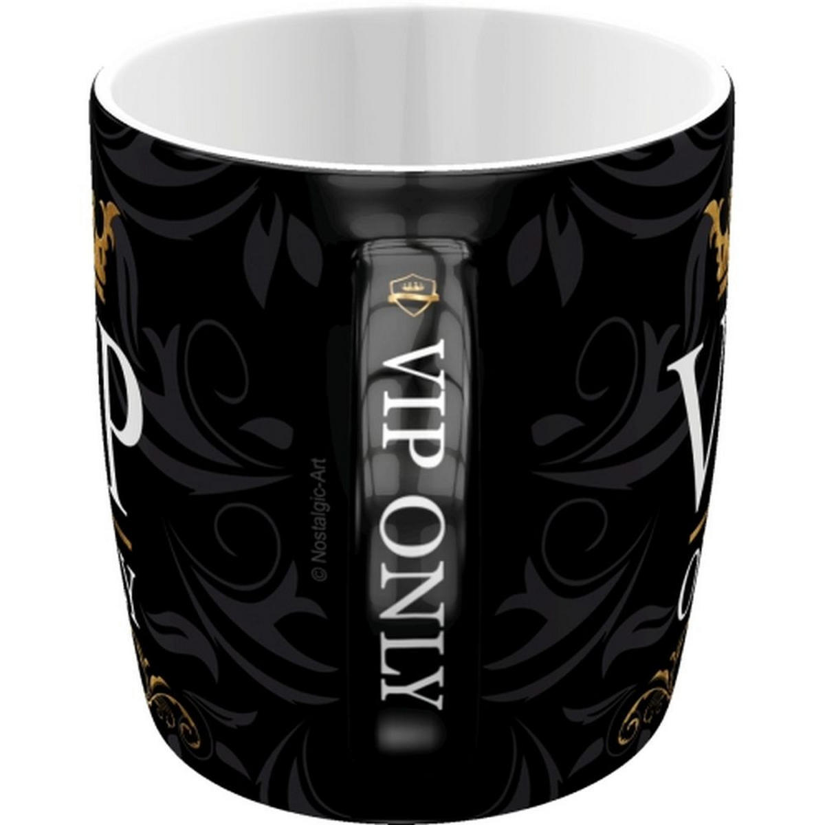 KAFFEETASSE 330 ml Achtung VIP Only - Multicolor, Keramik (0.33L) - Nostalgic-Art