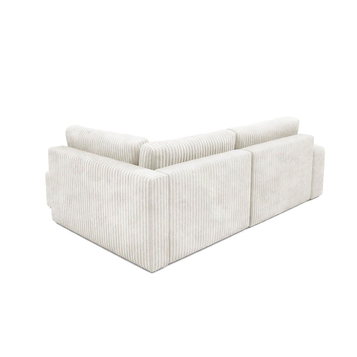 ECKSOFA Angela 4 Sitzplätze Weiß - Weiß, Holz (245/182cm) - Petits-meubles