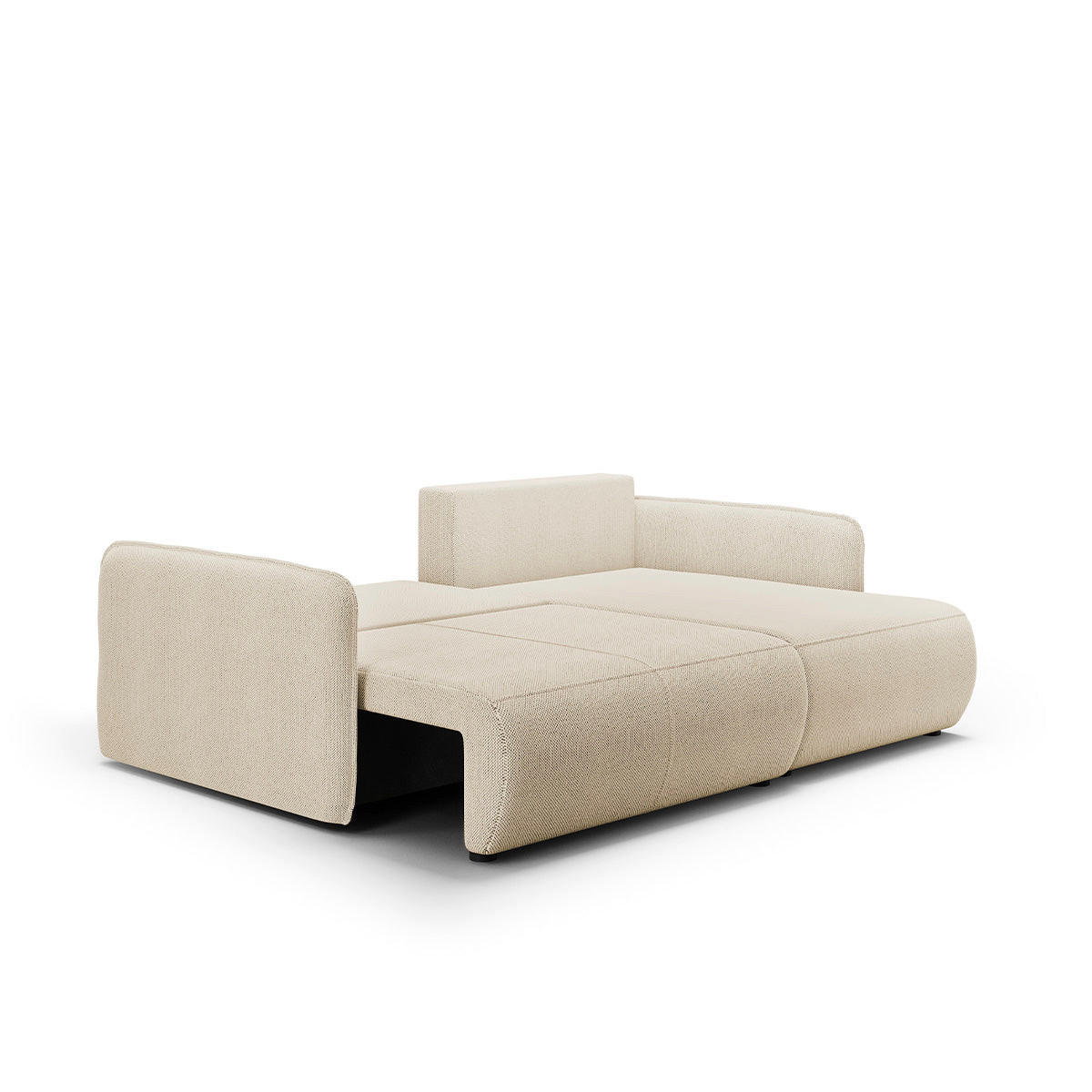 ROHOVÁ SEDAČKA Claudio 3 miesta na sedenie Béžová - béžová, drevo (207/148cm) - Petits-meubles