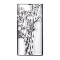 WANDDEKO Zweige Metall silber/braun - Silberfarben, Metall (30/61/2cm) - DESIGN DELIGHTS