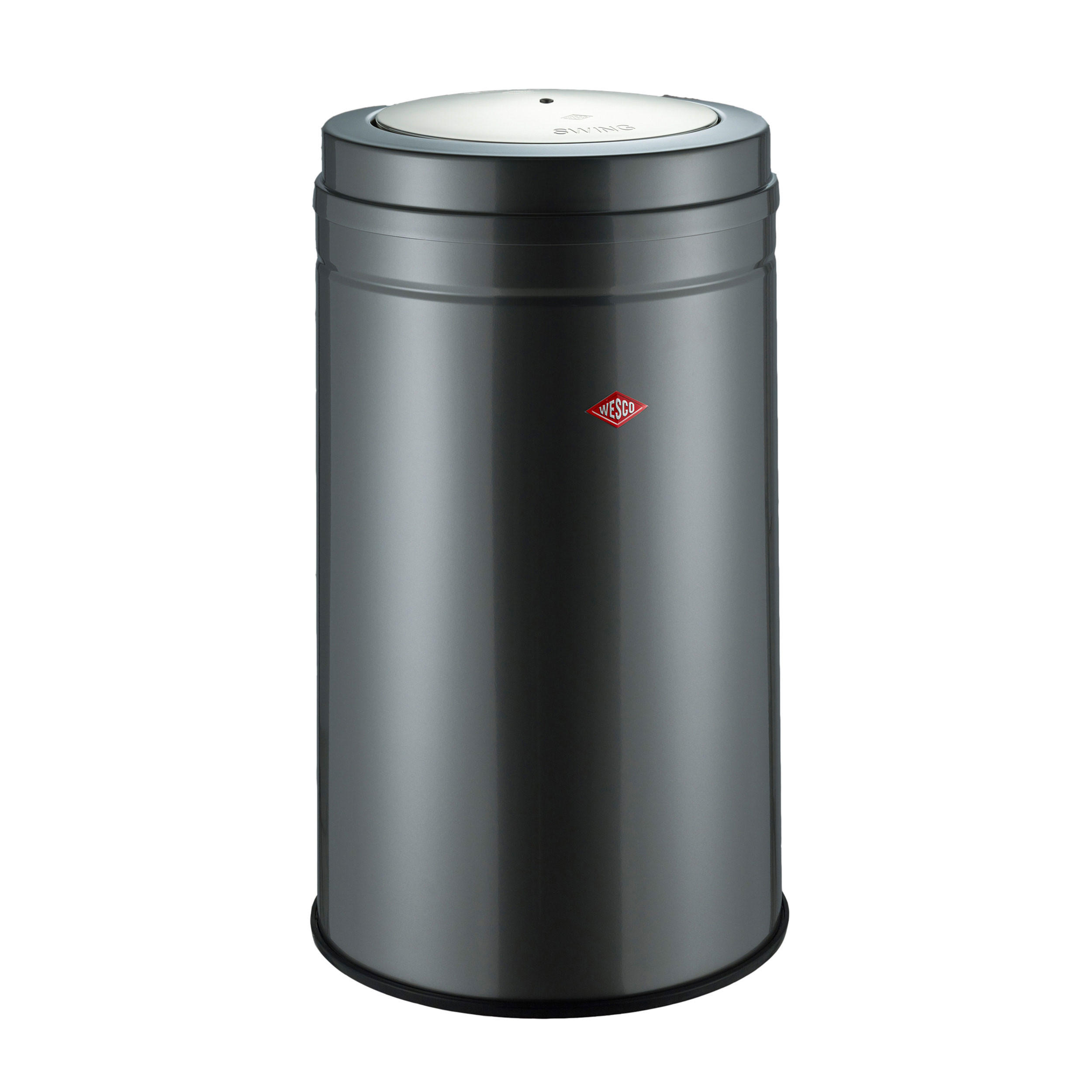 MÜLLEIMER Big Swing Graphit - Grau, Metall (44.5/76/44.5cm) - Wesco