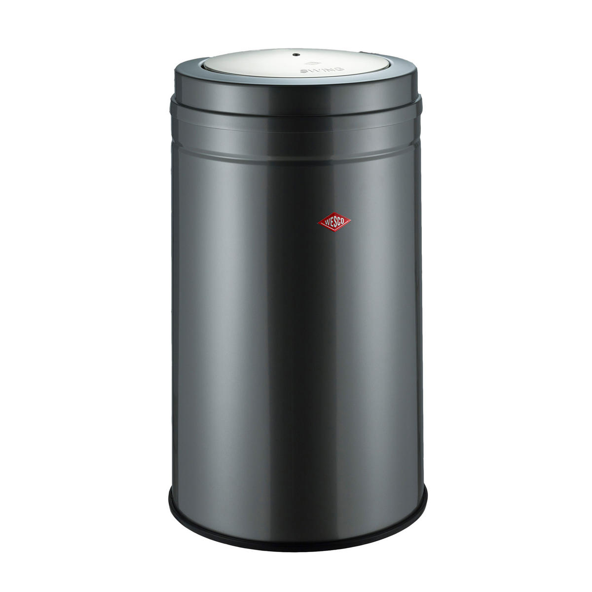 MÜLLEIMER Big Swing Graphit - Grau, Metall (44.5/76/44.5cm) - Wesco
