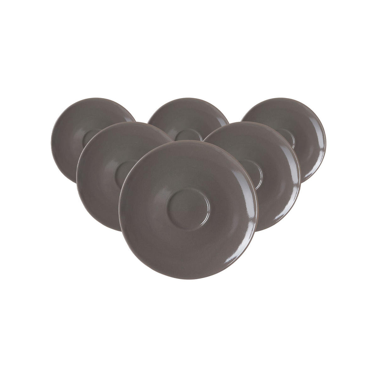 ESPRESSOUNTERTASSEN Suomi Braun ø 11,5 cm 6er Set - Braun, Keramik (11.5cm) - Ritzenhoff Breker