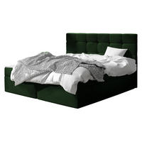 BOXBETT Luanda - H3 - Grün, Holzwerkstoff/Textil (160/200cm) - MIRJAN24