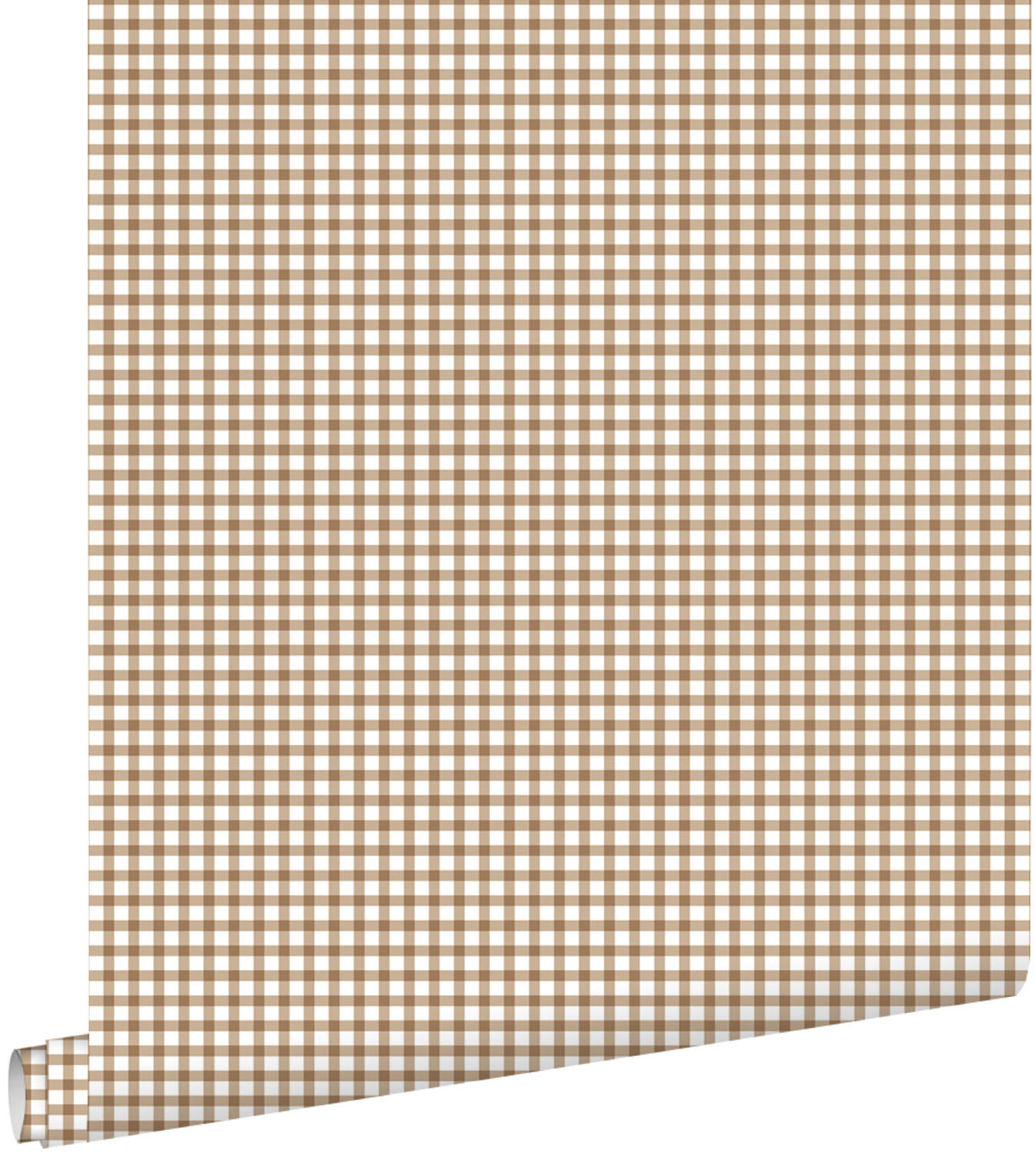 TAPETE Karomuster 50 x 900 cm - Braun, Papier (50/0.1cm) - ESTAhome