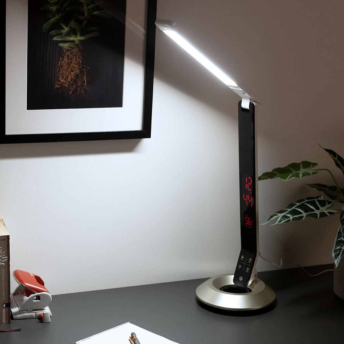 LED TISCHLEUCHTE Drina Aluminium Silber - Silberfarben, Metall (17.1/41/75cm) - Globo Lighting