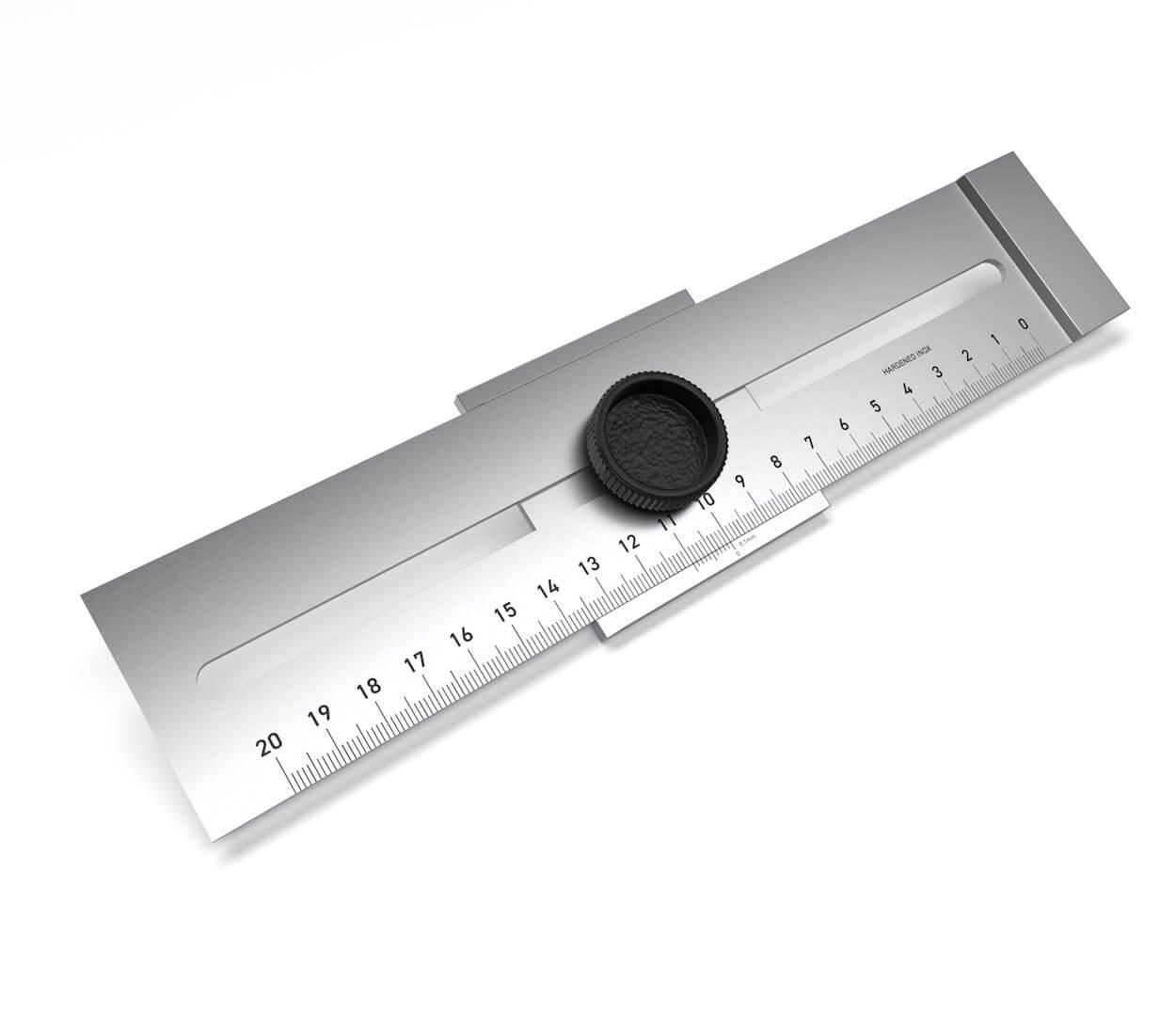 STREICHMASS Metall 200 mm - Silberfarben, Metall (20/5/2cm) - BAUHELD