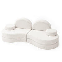 KINDERSOFA modular, Bearly - Weiß, Textil (160/54/24cm) - MeowBaby