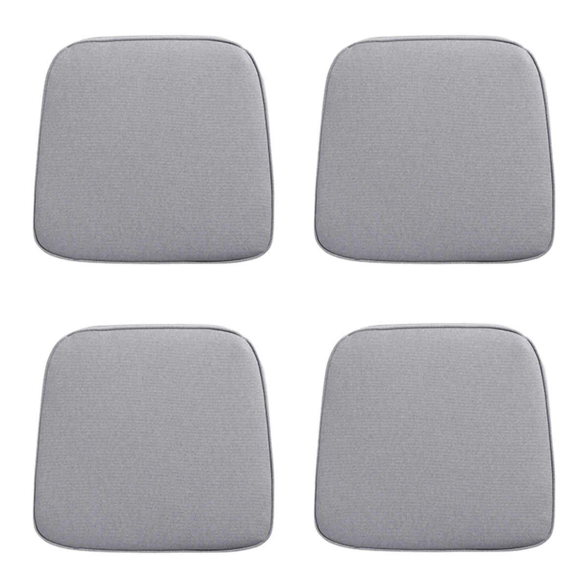 SITZKISSEN Manchester 48/48 cm 4er-Set - Hellgrau, Textil (48/7.5/46cm) - Madison