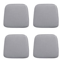 SITZKISSEN Manchester 48/48 cm 4er-Set - Hellgrau, Textil (48/7.5/46cm) - Madison