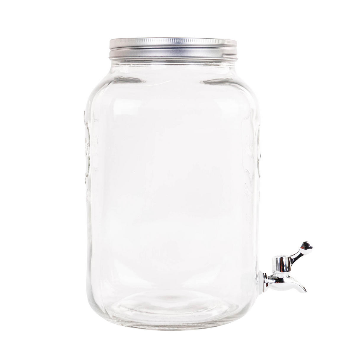TOPF mit Wasserhahn Transparent 14/19/31,5 cm - Transparent, Glas (8L) - Secret de Gourmet